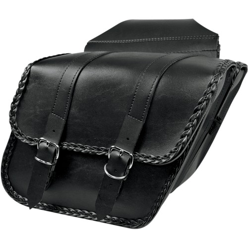 Willie & Max Compact Slant Braided Saddlebags - Parts Giant